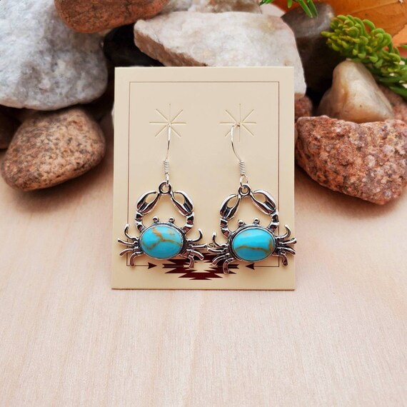 Orecchini Ovale Turchese Contornati Con Zirconi Bianchi In ARGENTO 925 - Foto 3