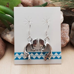 925ForHer Kokopelli Ohrringe | Sterling Silber Kachina Puppen | Kokopelli Ohrhänger | Silber Kokopelli | Southwest Kokopelli Schmuck