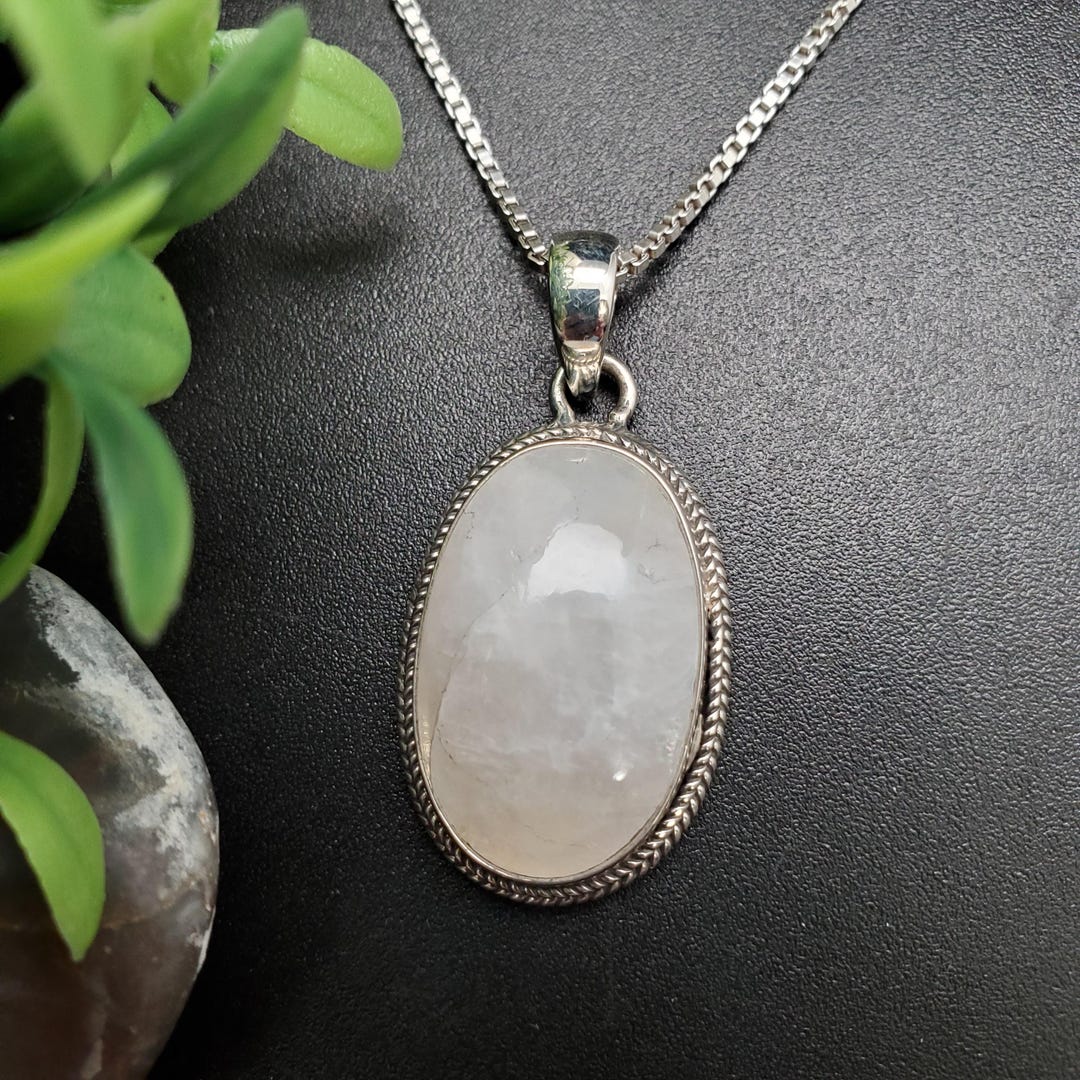 SFH #203 | Rainbow Moonstone Necklace Pendant Option Silver  display picture 2