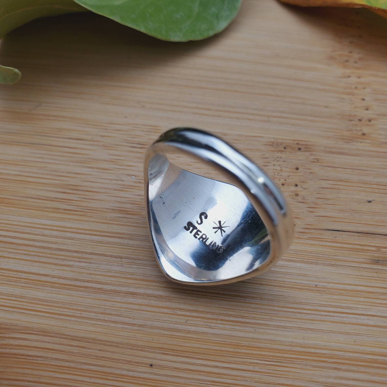 Inlay Ring #436 | Lovely Southwest Ring Size 8 3/4 US | Sterling Silver ...