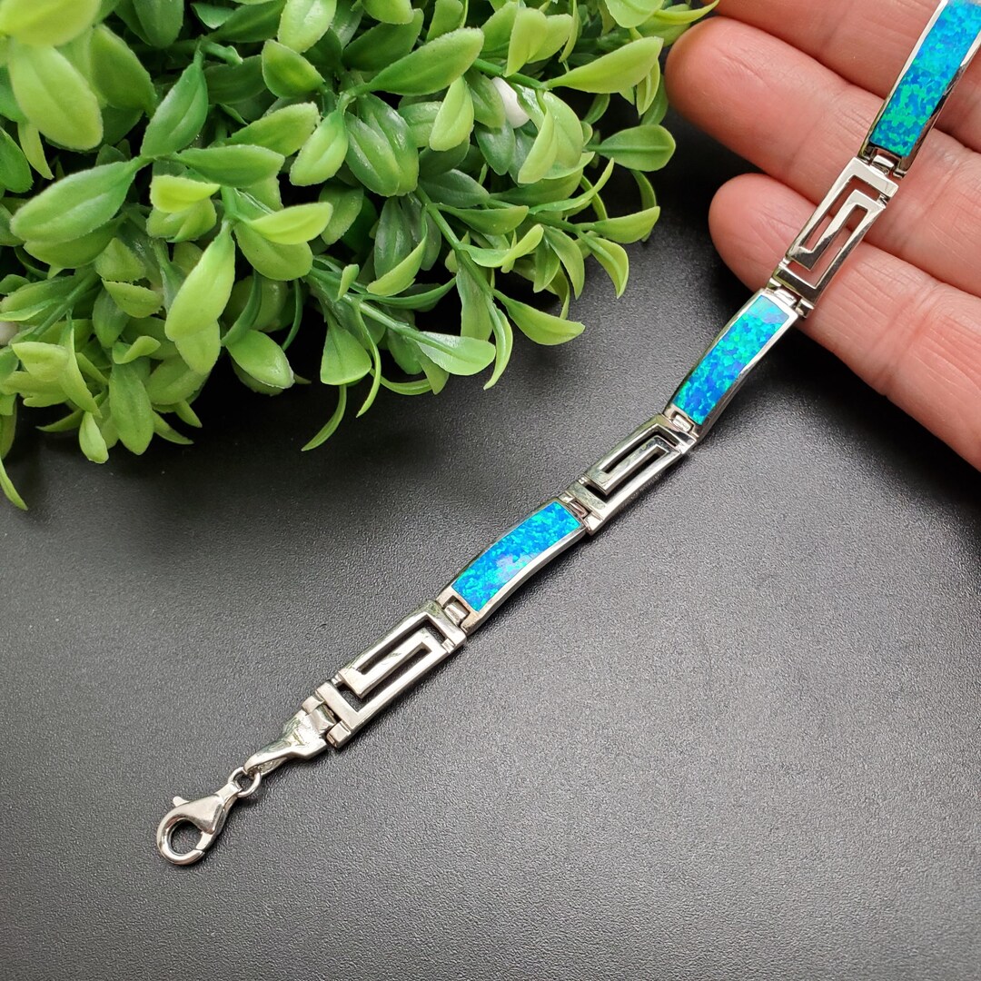 青色オパール シルバー925 ブレスレット 楽天市場】ブルーオパール シルバー ブレスレット Jaipur ジャイプール