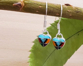 Orecchini A Cuore In Argento 925 Con Zirconia Cubica – 6 Mm, Scegli Tra 13 Colori, Regalo In Scatola - 4