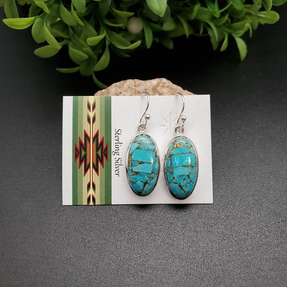 Southwest turquoise earrings clearance