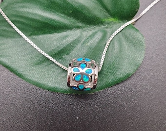 Pendentif Art Déco En Argent Sterling Avec Opale Et Marcassite - Collier 18 Pouces, Neuf Avec étiquettes, Marque Gemondo - Style Vintage élégant