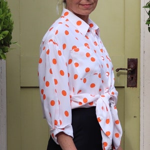 Vintage women/'s oversized blouse top Rushcliffe from the late 70s and early 80s