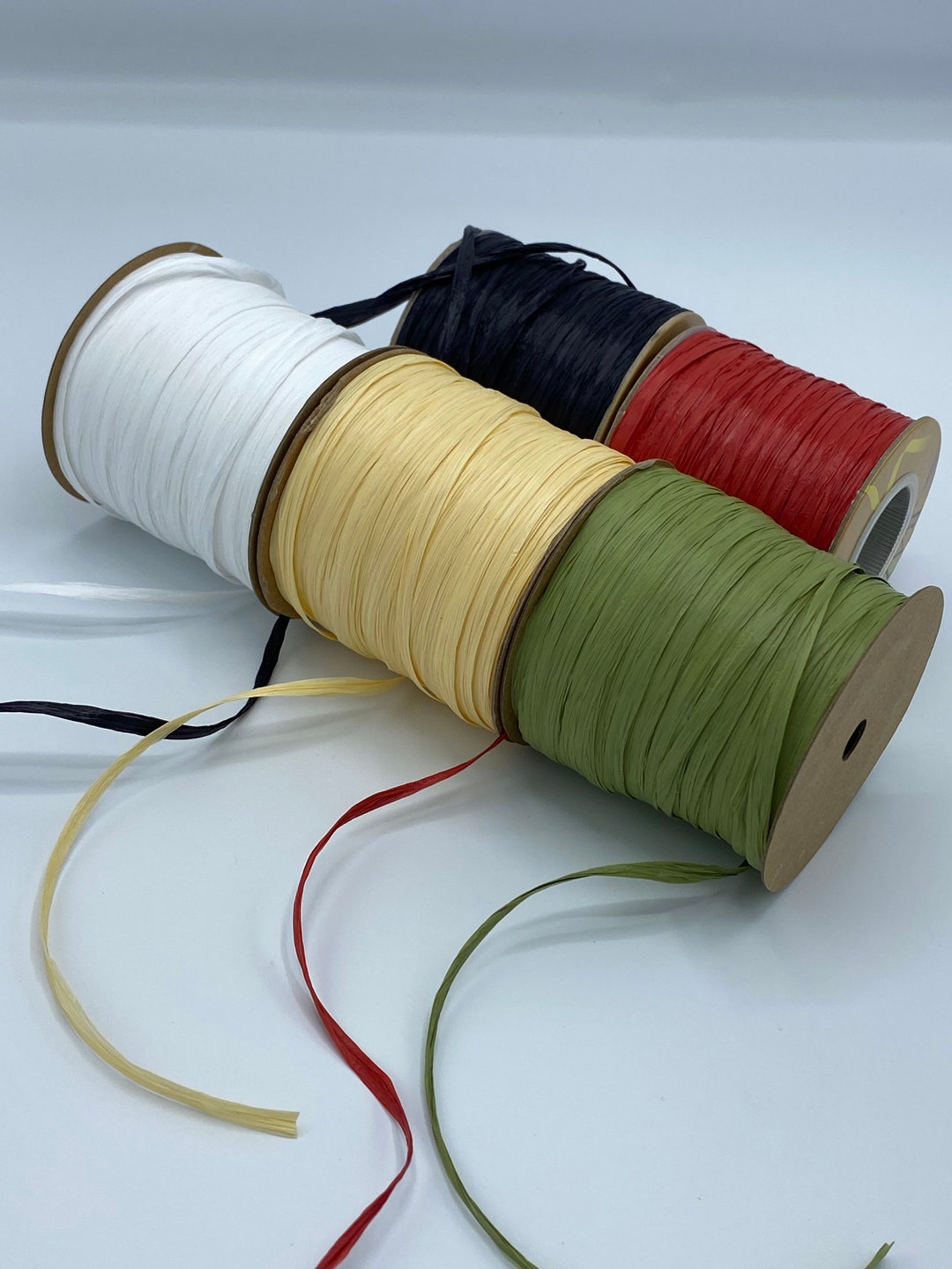 Matte Raffia Ribbon, 100yds, Raffia Yarn - Etsy