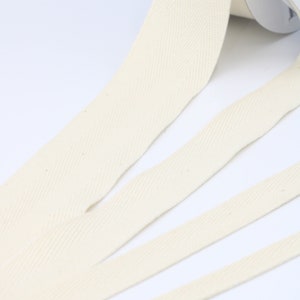 Cotton Twill Tape 3/8”, 5/8”, 7/8” and 1.5”