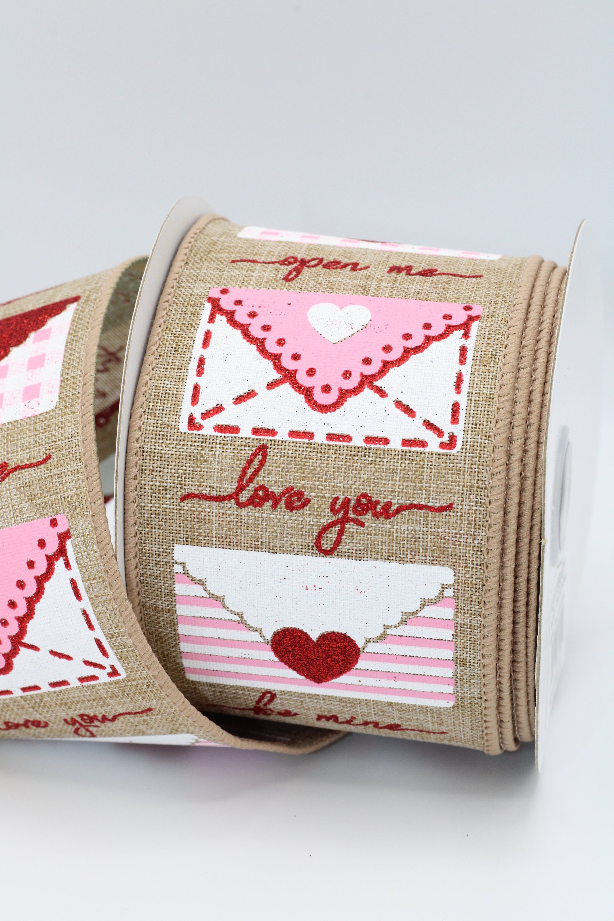 Love Letters Wired Ribbon, 2.5