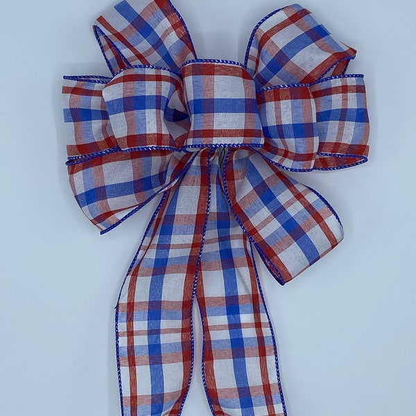 Patriotic Wreath Bow