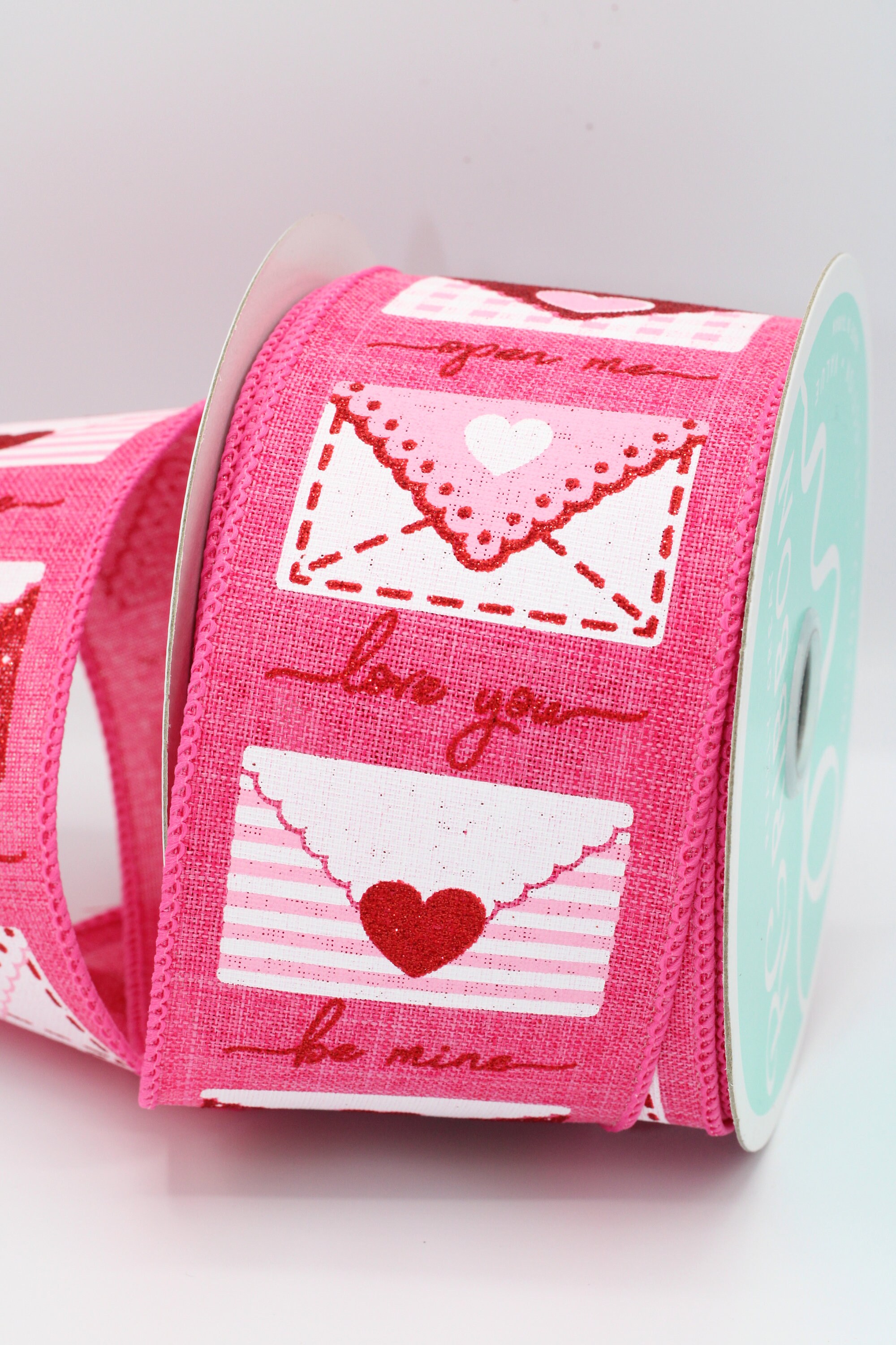 Love Letters Wired Ribbon, 2.5