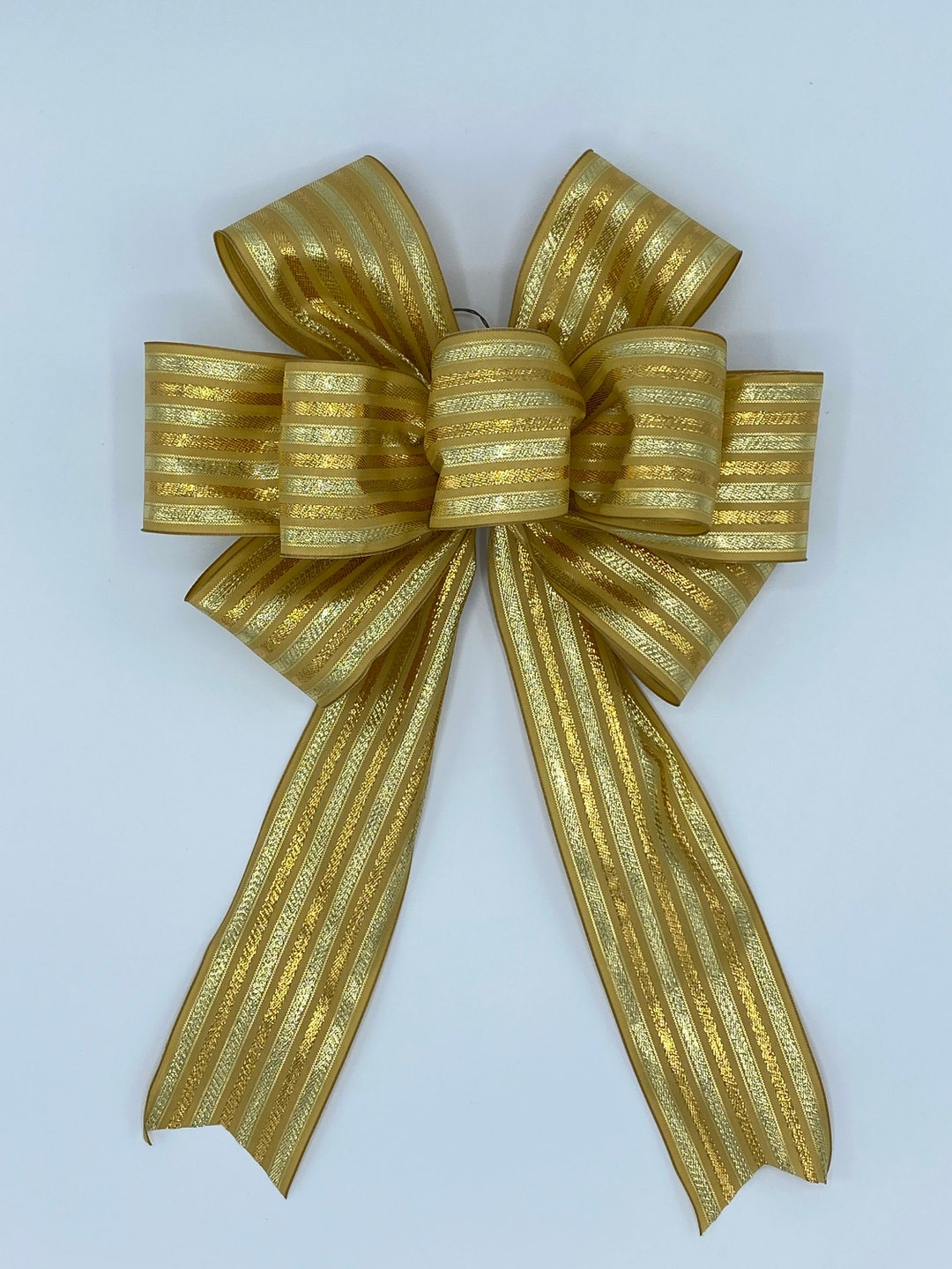 Baroque Gold Wreath Bow, Christmas Bow - Etsy