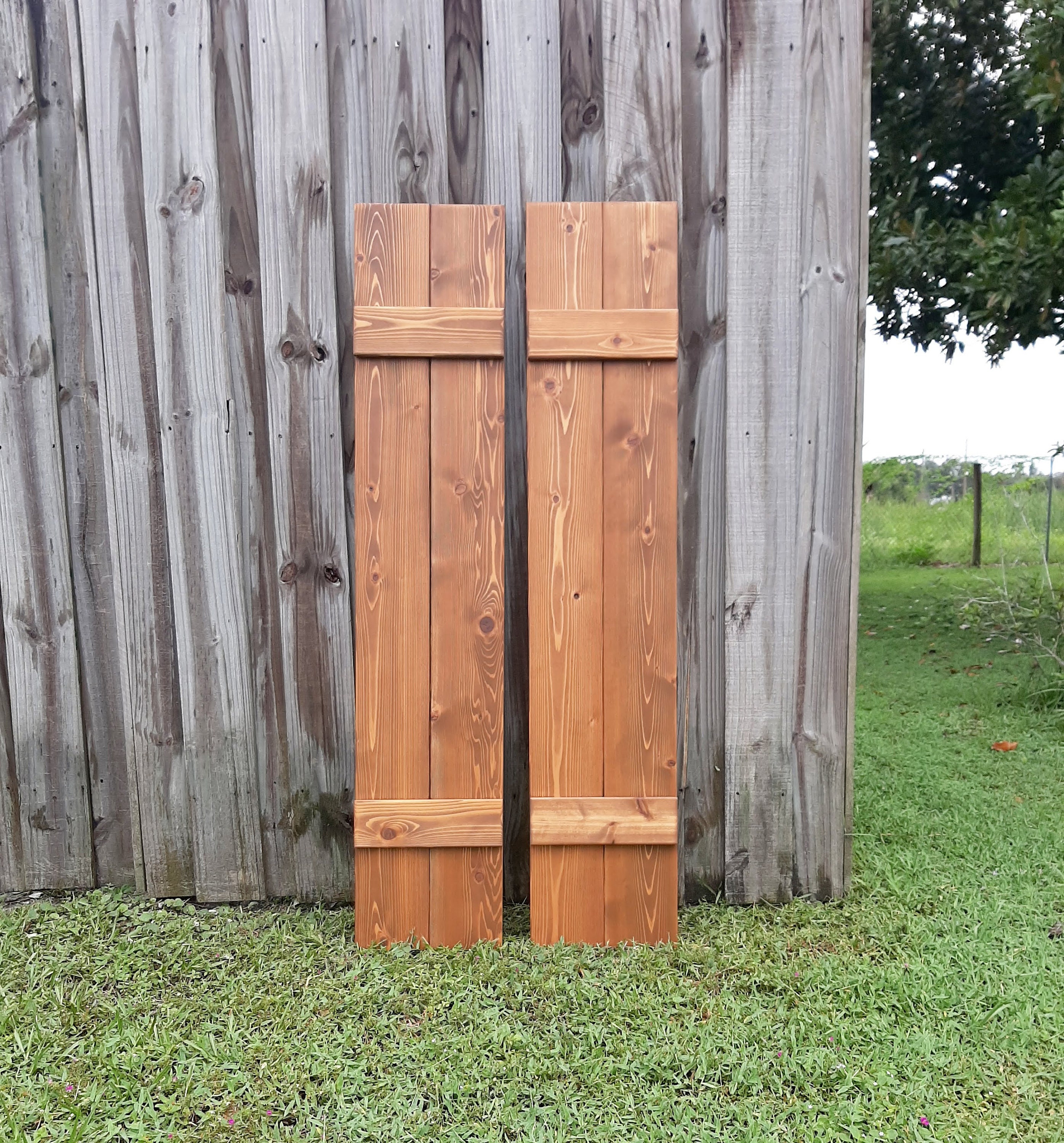 Exterior Cedar Shutters Narrow Board and Batten Style Etsy