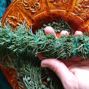 Juniper Smudge Stick: Fresh Herbal Cleansing Wand