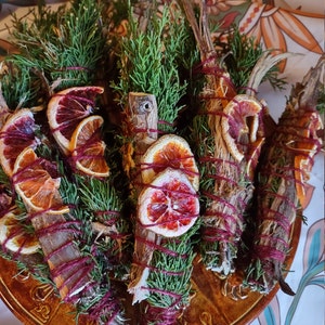 Juniper & Red Cedar Smoke Cleansing Wand: Appalachian Herbal Wand