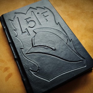 Ray Bradbury, Fahrenheit 451, Leather bound Fahrenheit 451, Leather Fahrenheit 451, Ray Bradbury leather.