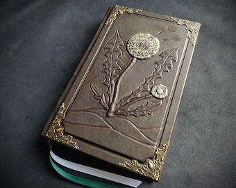 Leather Bound Dandelion Wine by Ray Bradbury: Handmade Hardcover