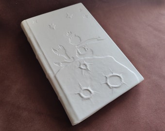 Handmade Leather Bound 'The Little Prince' - Black and White Edition