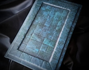 Dune Book: Handmade Leather Cover, Hand-Painted Agony Box Design