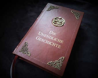 Die Unendliche Geschichte der Lederbindung buch, Die Unendliche Geschichte Lederbezug, Unendliche Geschichte-Cosplay, Metal Auryn