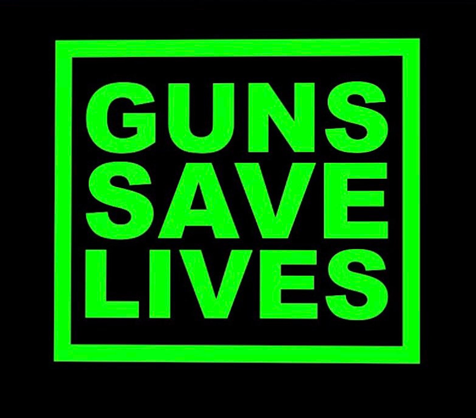 Guns save lives gun owners decal window bumper sticker Etsy
