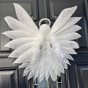 Augper Clearance Christmas Angel Wings Ornament Feather Hanging