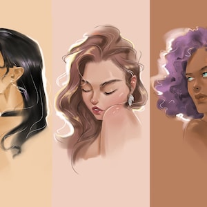 I will draw your portrait in my style - Custom Portrait - Digital Art - Cartoon portrait - Portrait Custom Avatar