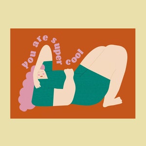 Postkarte - you are super cool