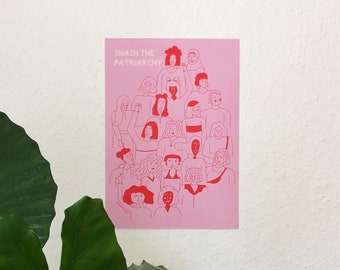 Smash the patriarchy poster A4