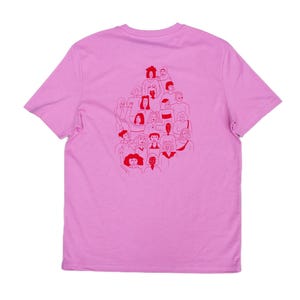 Faires T-Shirt - Smash the patriarchy -  Siebdruck - Pink