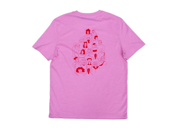 T-Shirt - Smash the patriarchy -  Siebdruck - Pink