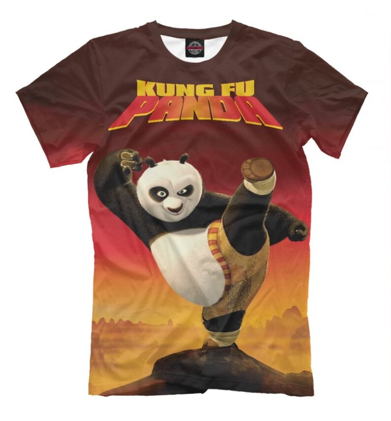Kung Fu Panda T-Shirt High Quality Full Print Tee Men's | Etsy