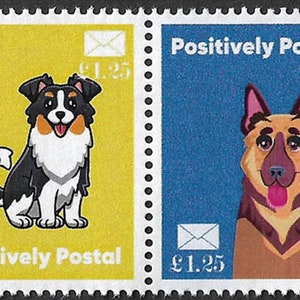 2021 Positivement Postal Dogs Artistamps x 4 Cendrillon Faux Affranchissement