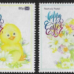 2020 Positive Post Oster Küken und Hase Künstleramps x 4 Cinderella Faux Porto