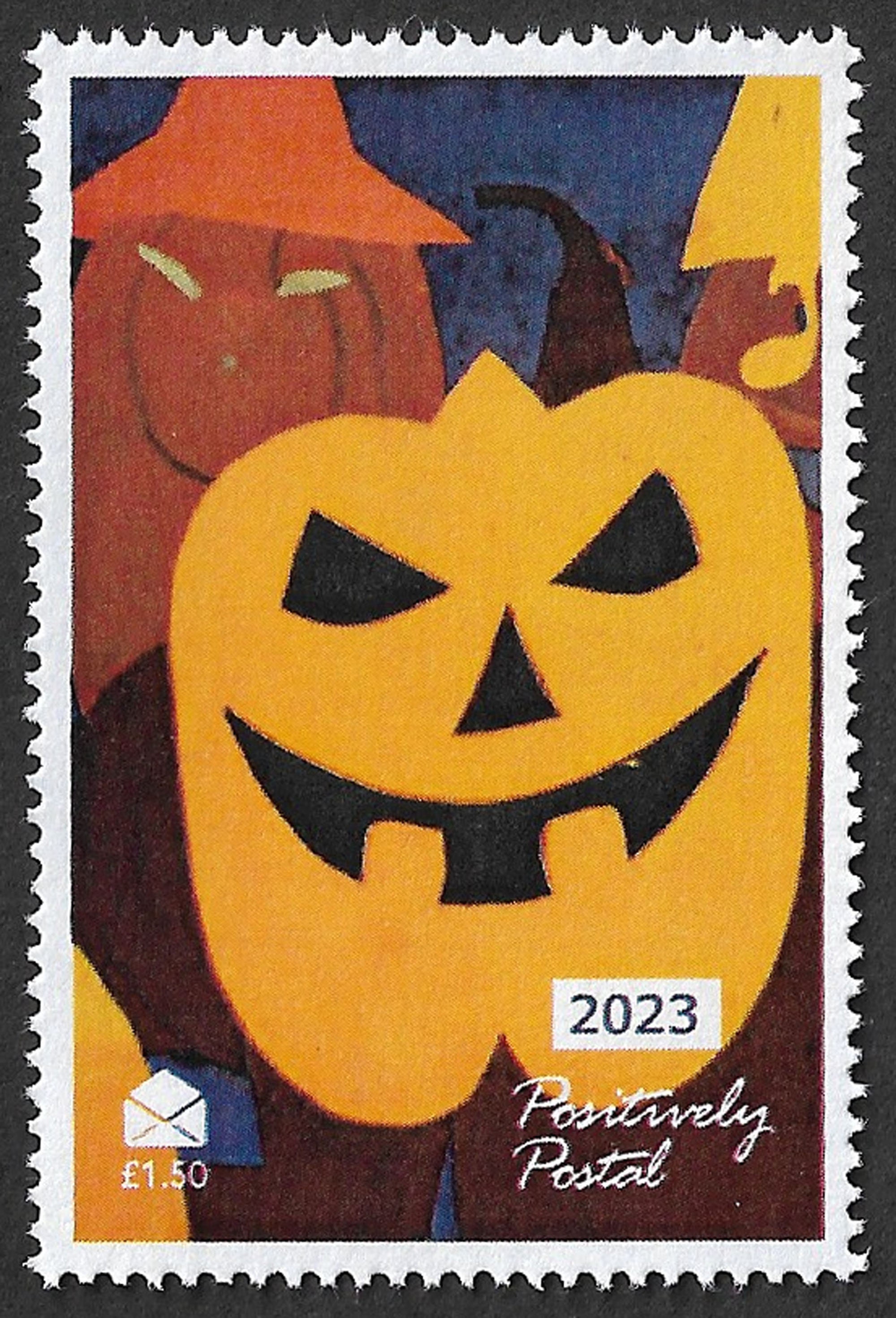 2023 Positively Postal Halloween Unmounted Mint Pumpkin Artistamps