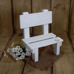 Wooden Chair Wooden Bench Garden Chair Flower Bench Decoration Wood Handmade Garden House Terrace Props Photo Props Studio Posing Accessories