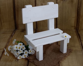 Wooden chair, wooden bench, garden chair, flower bench, decorative wood, handmade, garden, house, terrace, props, photo props, studio, posing, accessories