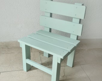 Wooden chair, wooden bench, garden chair, flower bench, decorative wood, handmade props, studio posing, accessories