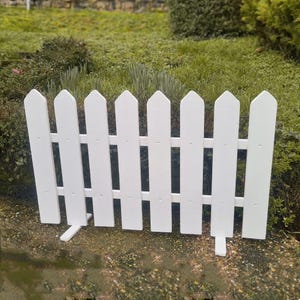 Valla de 50 x 100 cm. Valla de estacas, barrera, valla decorativa de madera para jardín, accesorios hechos a mano, accesorios fotográficos, accesorios para posar en estudio, jardín.