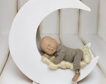 Moon bed moon crescent bed decoration Handmade props photo props baby kids accessories