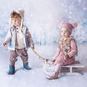 Sledge wooden sledge children&#39;s sledge toboggan decoration wood handmade props photo accessories props accessories
