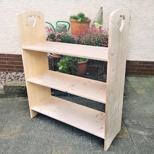 Wooden shelf, book shelf, shelf, kitchen shelf, garden shelf, standing shelf, kitchen, handmade, flower shelf, plant shelf,