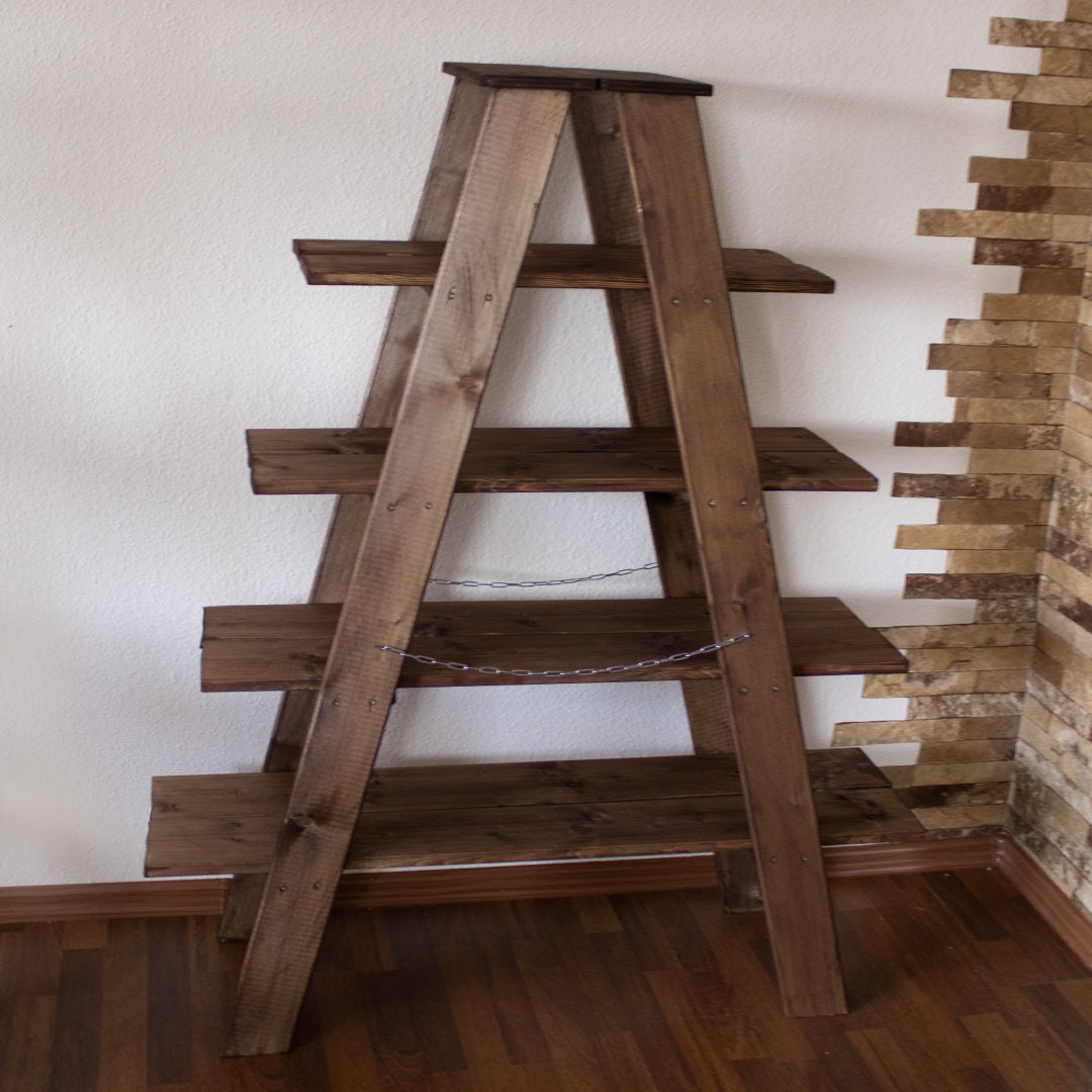 Wooden Ladder Shelf 140 Cm Wooden Ladder Wooden Stairs Ladder Wooden ...