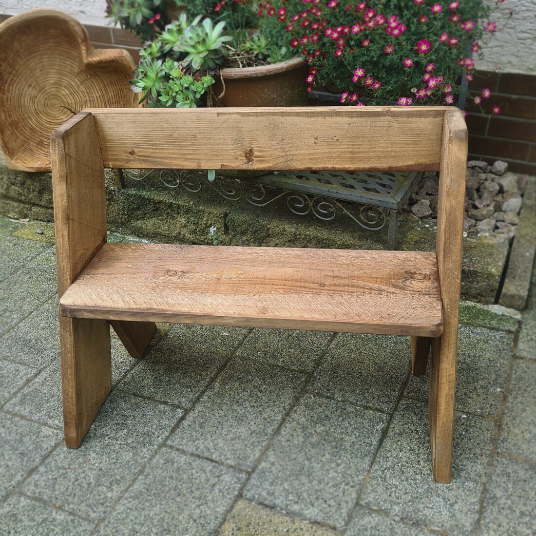 Wooden Bench, Garden Bench, Seat, Bench, Flower Bench, Flower Bench ...