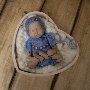 Cuenco de corazón, corazón, corazón, decoración de cama, accesorios hechos a mano, accesorios de fotografía, accesorios de madera