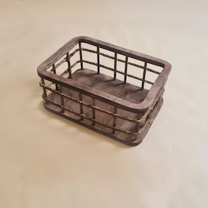 Cot Bed Baby Cot Kids Playpen Photo Props, Decorative Wood Handmade Props Studio Posing Accessories
