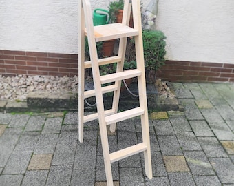 Wooden ladder 40, 60, 80, 100, 120, 140 cm. Handmade wooden staircase, step ladder, slide ladder, decorative props, photo props