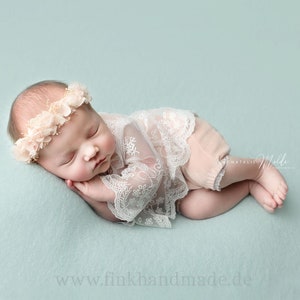 Set Lace Tunic & Velvet Panties Handmade Props Baby Kids Photo Photo Props Decoration