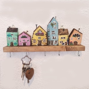 Key Rack Wooden Key Rack Key Holder Wall
