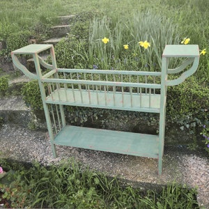 Flower bench flower shelf plant shelf garden shelf plant stand garden bench, bench, flower bench decoration wood handmade
