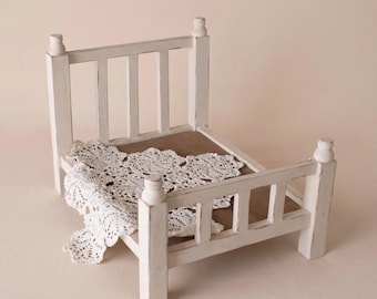 Carved wooden bed decoration, handmade photo props, baby and children's accessories